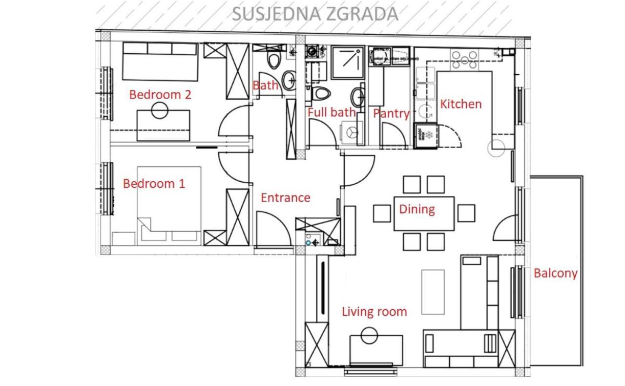 Modern 4-Star Luxury Apt - Wfh Ready, Free Parking Zagabria Esterno foto